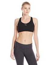PUMA Womens Power Shape Drycell Mid Impact Bra Color Black Size XS - £34.88 GBP