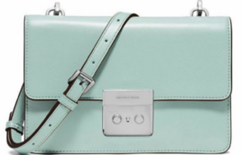 Nwt Michael Kors &quot;Celadon&quot; Sloan Small Gusset Leather Convertible Cross Body - £80.18 GBP