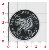 ARMY BRAVO CO 1-1 ATTACK BATTALION WOLFPACK PATCH WITH HOOK &amp; LOOP - £31.44 GBP