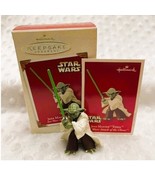 Vintage Hallmark &quot;Star Wars; Attack of the Clones Jedi Master Yoda Ornam... - $12.82