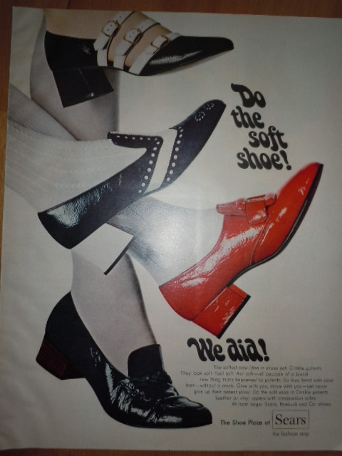 Primary image for Sears Soft Shoe Print Magazine Ad 1969  