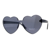 Monoblock Heart Shape Sunglasses Womens Fashion Shades UV 400 - £10.24 GBP