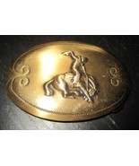 Vintage BRASS Tone WESTERN COWBOY Rodeo Belt Buckle - $24.99