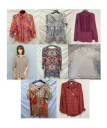 Lot of 8 Women’s Shirts Size XL Vera Wang Polo Chaps LL Bean - $499.78 MXN