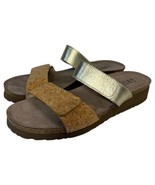 New Naot Sandals Womens 40 9 9.5 US Althea Leather Slip On Cork Strap Br... - $115.07 CAD