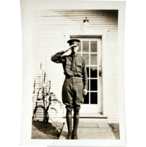 1940s WW2 Real Photograph Private Herbert Company B ROTC D.P.U. Military... - $33.89 CAD