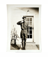 1940s WW2 Real Photograph Private Herbert Company B ROTC D.P.U. Military... - $33.89 CAD