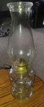 Vintage Clear Glass Oil Hurricane Lamp Eagle Burner Emeregncy Light Blackout - £27.96 GBP