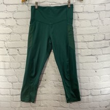 Champion Athletic Pants Leggings Green Stretch Womens Sz S Cropped  - $11.88