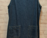 Woolrich vintage blue jean jumper overall dress M Medium 47&quot; long ALTERE... - £16.34 GBP