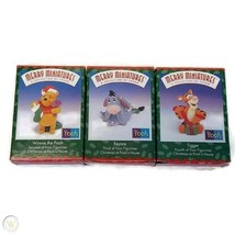 Hallmark Merry Miniatures 25 Years of Charm 1974-1999 3 Pooh Characters - $18.80