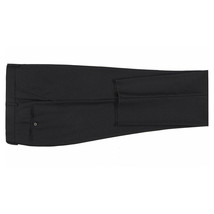 Men Renoir Flat Front Slacks 100% Soft Wool Super 140's Classic Fit 508-1 Black image 5