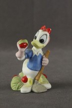 Vintage Walt Disney Garden DAISY DUCK as Snow White Character Bisque Figurine - $15.82