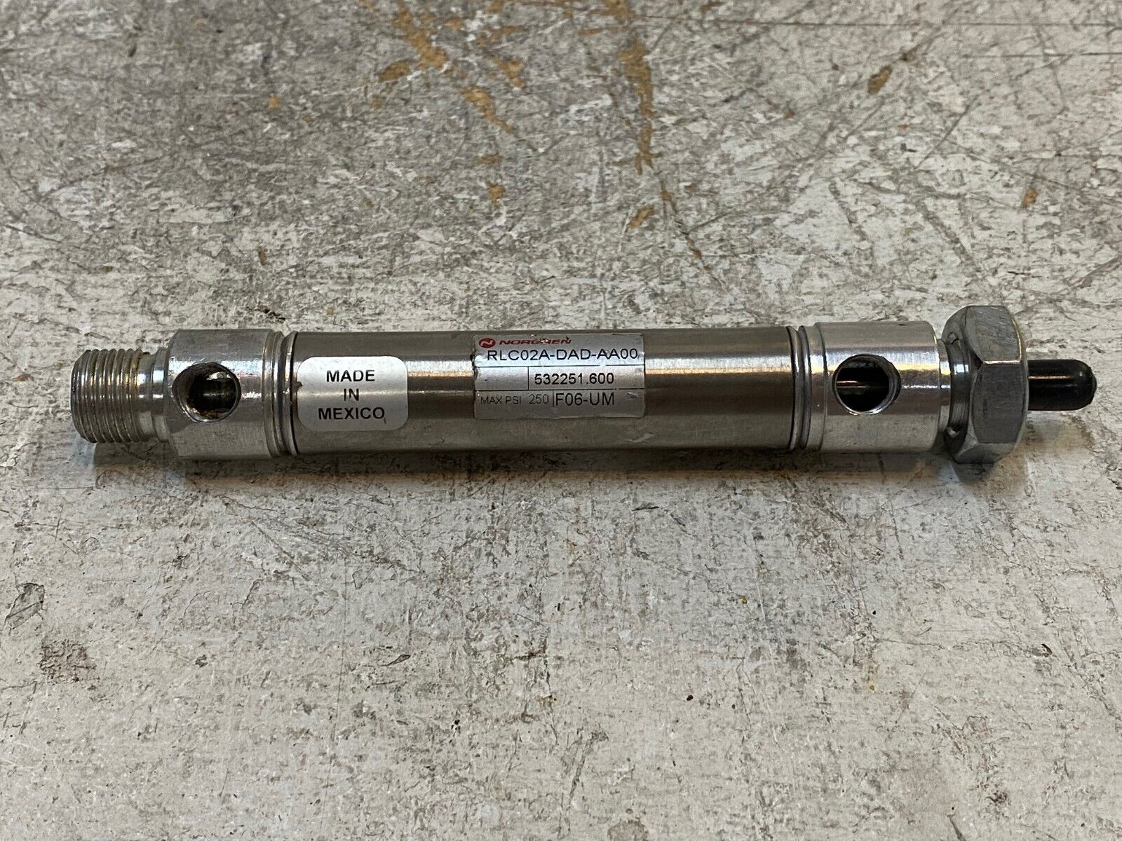 Primary image for Norgren RLC02A-DAD-AA00 Double Acting Pneumatic Cylinder 532251.600 F06-UM