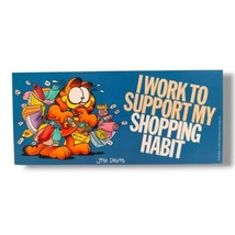 Vintage Garfield Poster 9&quot;x4&quot; Office Classroom Motivational Humor Jim Da... - £11.87 GBP