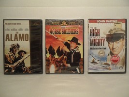 John Wayne: The Alamo + The Horse Soldiers + The High And The Mighty DVD Lot NEW - £35.49 GBP
