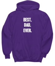 Dad Hoodie Best Dad Ever Purple-H - £25.61 GBP
