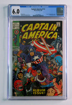 1969 Captain America 112 CGC 6.0, Kirby Silver Age 12 cent cover, Marvel... - £100.53 GBP