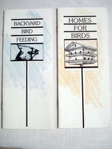 Two 1990&#39;s Softcover Bird Booklets Backyard Bird Feeding &amp; Homes For Birds - £7.98 GBP