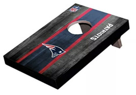 New England Patriots Table Top Cornhole Toss Game Board W/ 8 Mini Bean B... - $16.82