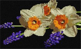 Pepita Needlepoint Canvas: Daffodils and Hyacinth, 12&quot; x 7&quot; - £60.75 GBP+