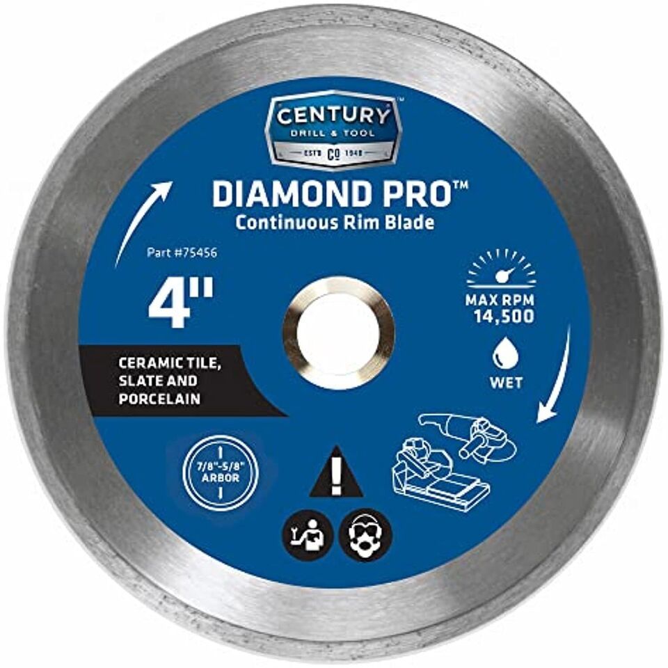 Century Drill &amp; Tool 75456 Diamond Continuous Rim Blade, 4&quot; - $26.26