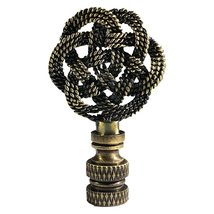 Royal Designs, Inc. Decorative Celtic Knot Lamp Finial, F-5079AB-1, Antique Bras - £19.07 GBP