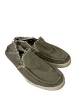 SANUK Mens Shoes VAGABOND Sidewalk Surfer Loafer Slip On Gray Green Sz 9 - £14.34 GBP