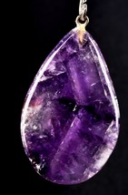 Amethyst chevron pendant cell regeneration,detoxification ,sleep disorde... - £25.17 GBP