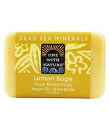 One With Nature Dead Sea Mineral Bar Soap Mild Exfoliating Lemon Sage, 7... - $11.29 CAD