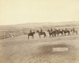General Nelson Miles views native camp at Pine Ridge South Dakota Photo Print - £7.03 GBP+
