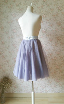 GRAY Knee Length Tulle Skirt Custom Plus Size Ballerina Skirt image 4