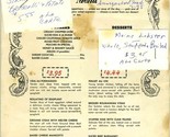 Bon Appetit Menu Montauk Highway Lindenhurst New York 1973 - £35.71 GBP