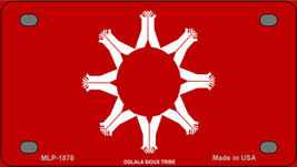 Oglala Sioux Tribe Flag Novelty Mini Metal License Plate Tag - £11.98 GBP