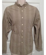 J Crew Cotton Men’s Brown & White Plaid Shirt, Size Large, Long Sleeve  - £11.15 GBP