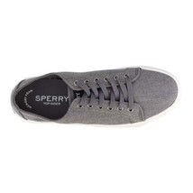 Sperry Mens Cutter Ltt Heathered Denim Lace up Shoes Color Grey Size 7.5 - $79.67