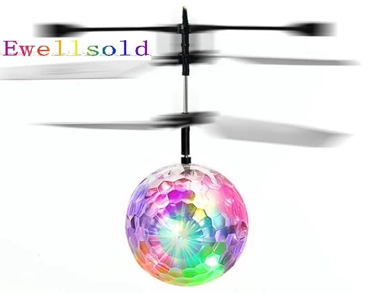 Recommend Induction Fly Flash Ball Toys Remote Control RC Helicopter Flying - £14.01 GBP