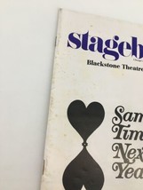 1976 Stagebill Blackstone Theatre Barbara Rush in Same Time, Next Year - £29.90 GBP
