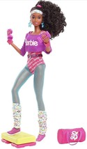 Barbie Rewind 80s Edition Working Out Doll 11.5-in Brunette Wearing Bodysuit - £45.45 GBP