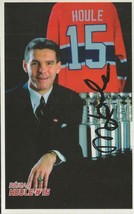 Rejean Houle Signed 3.25x5.5 Photo Card Canadiens - $19.79