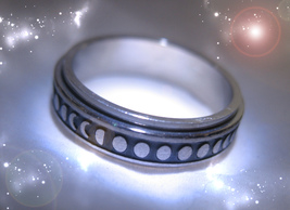 Haunted SPINNING RING free W $49 BREAK CYCLE OF PAIN & HEARTACHE MAGICK WITCH  image 2