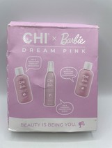 CHI x Barbie Dream Pink Hair Care Boxed Set NEW Shampoo Conditioner Heat... - £35.20 GBP