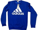 Adidas Big Logo Fleece Sweatshirt - NWT Mens Small Royal Blue / White - £13.18 GBP