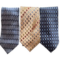 Ziggurat Silk Men Neck Tie by Mulberry Neckwear Geometric W 3.5 x L 60 - £23.72 GBP