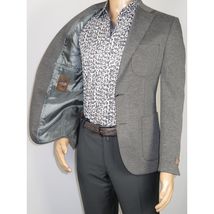 Men's MONO Turkey Casual Dress Jacket Patch Pockets Thick Cotton 1557-04 Gray image 4