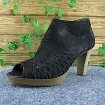 Paul Green  Women Ankle Boots Black Leather Zip Size 9.5 Medium - £27.59 GBP