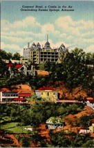Arkansas Eureka Springs Crescent Hotel Castle in Air 1930-45 Vintage Pos... - $8.45