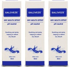Saliveze Artifical Saliva Mouth Spray 50ml x 3 - $26.83