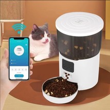 New 4L Pet Feeder Cat Dog Smart Food Dispenser Regular Quantitative Feeding With - £124.66 GBP+