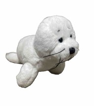 Ganz White Seal Beanbag Plush Stuffed Animal No Sound Mini Stuffed Animal - £4.26 GBP